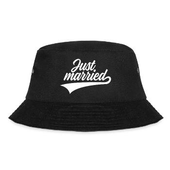 JUST MARRIED WEDDING - Bucket Hat - black - Front - Lela (165cm)