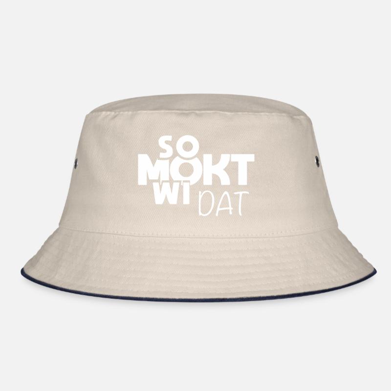 So mokt wi dat!! Plattdeutscher Spruch Bucket Hat