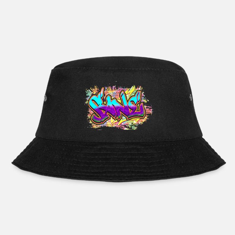 Graffiti - Bucket Hat - Schwarz