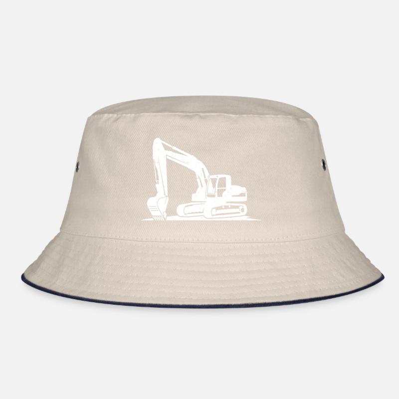 Loading Bucket Silhouette Excavator Operator Gift Bucket Hat