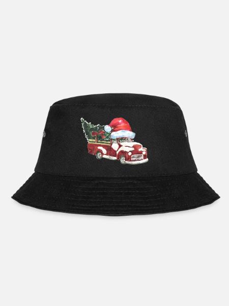 Christmas truck - Bucket Hat - black