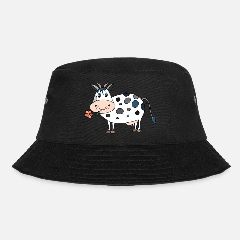 Kuh - Bucket Hat - Schwarz