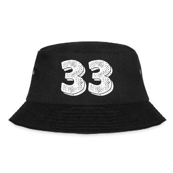 Issue 33- 33rd anniversary - Bucket Hat - black - Front - Lela (165cm)