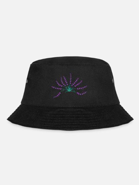 Lavender - Bucket Hat - black