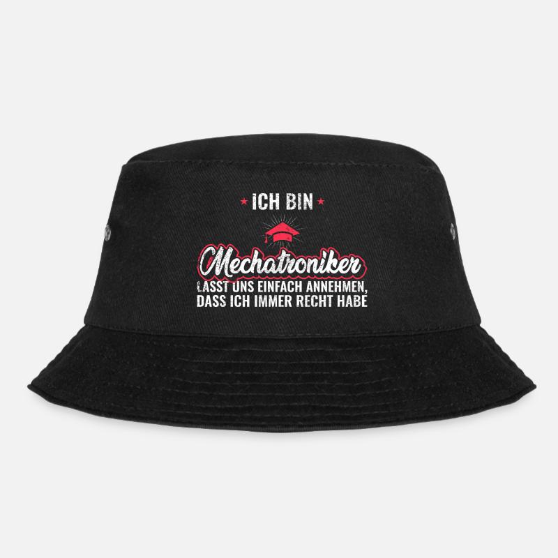 Mechatroniker Abschluss Ausbildung bestanden - Bucket Hat - Schwarz