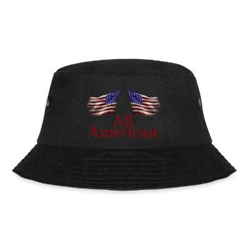 All American - Bucket Hat - black - Front - Lela (165cm)