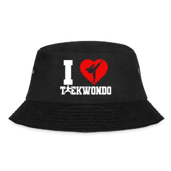 TKD Korean Martial Arts Tae Kwon - Bucket Hat - Schwarz - Vorne - Lela (165cm)