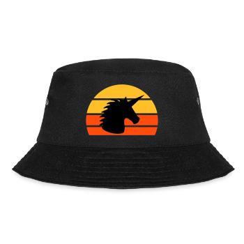 Unicorn in front of a half-sun - Bucket Hat - black - Front - Lela (165cm)