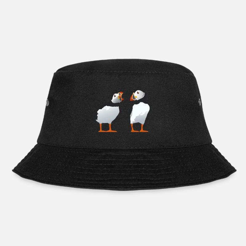 Shouty Puffin - Bucket Hat - black