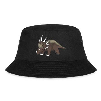 Dino 26 - Bucket Hat - Schwarz - Vorne - Lela (165cm)