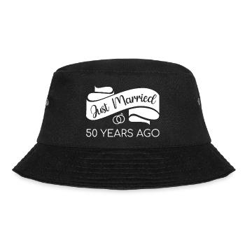 Just Married 50 Years Ago V - Bucket Hat - black - Front - Lela (165cm)