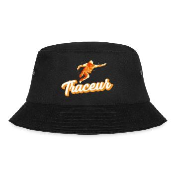 Parkour Freerunning Traceur - Bucket Hat - Schwarz - Vorne - Lela (165cm)