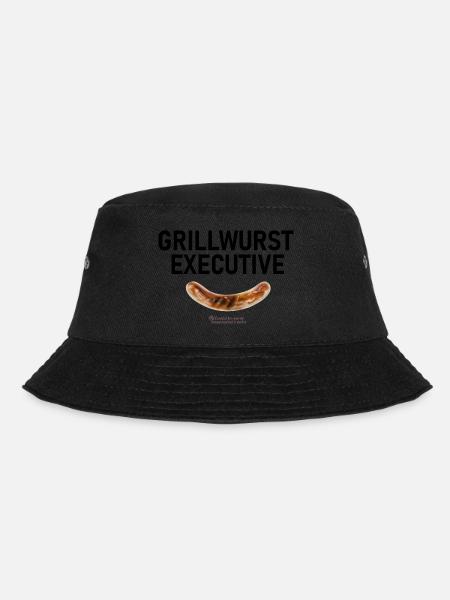 Grillspruch Grillwurst Executive - Bucket Hat - Schwarz