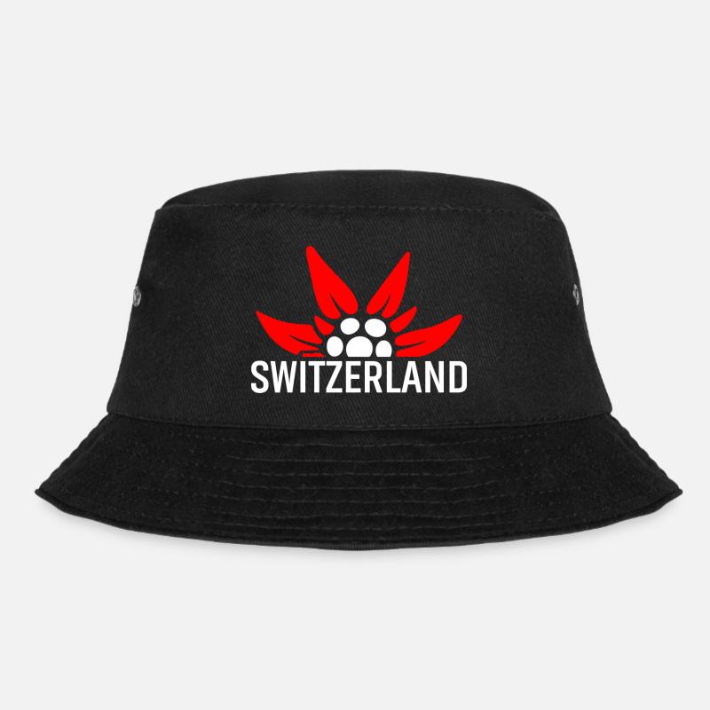 Schweizer Enzian - Bucket Hat - Schwarz