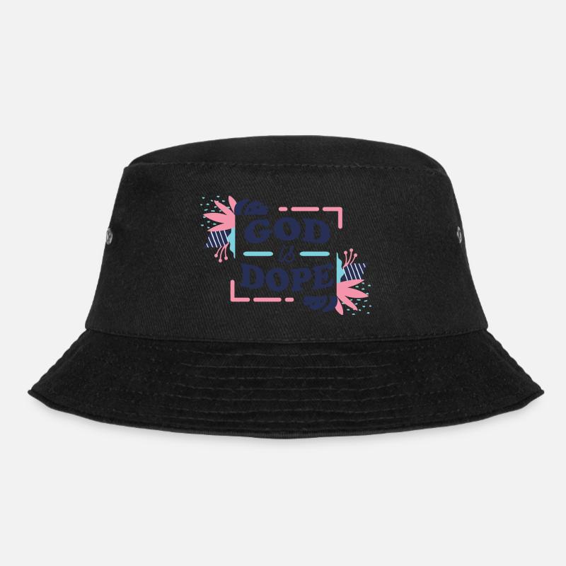 God Is - Bucket Hat - Schwarz
