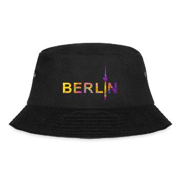 Berlin with TV Tower - Bucket Hat - black - Front - Lela (165cm)