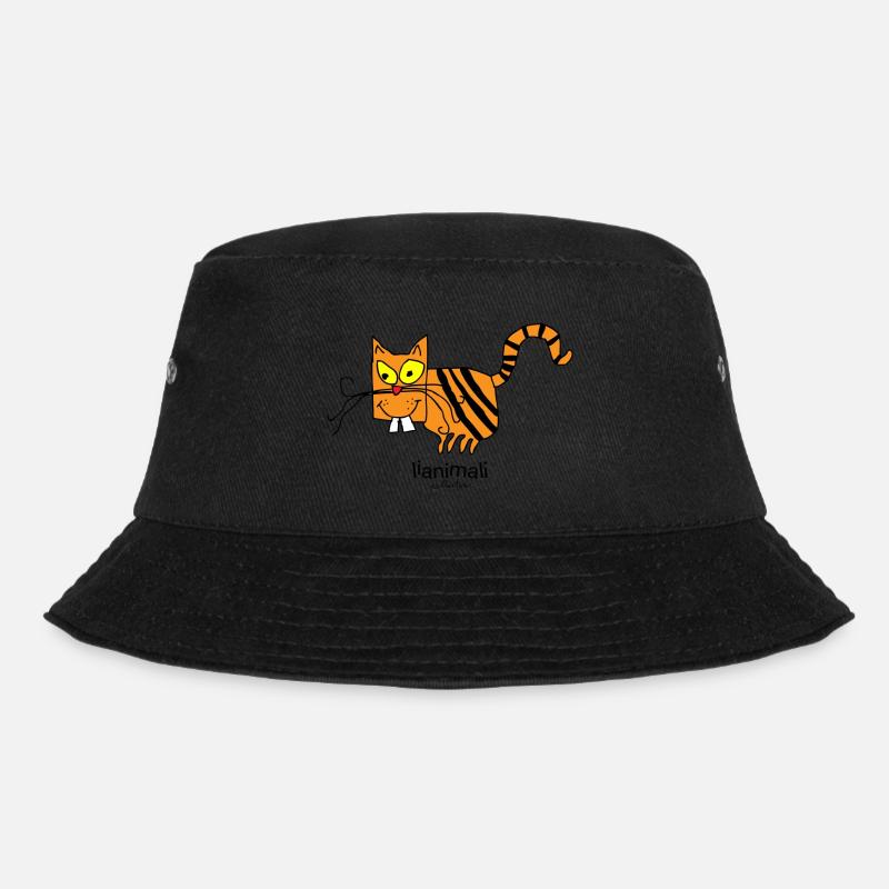 Gato loco - Bucket Hat - Schwarz