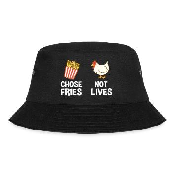 Pommes Frites Pommes Liebhaber Pommes Fritten Spru - Bucket Hat - Schwarz - Vorne - Lela (165cm)
