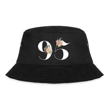 95th Anniversary flowers (Gift of 95 years) - Bucket Hat - black - Front - Lela (165cm)