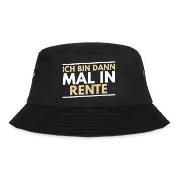 Rentner ich bin dann mal in Rente Renteneintritt - Bucket Hat - Schwarz - Vorne - Lela (165cm)