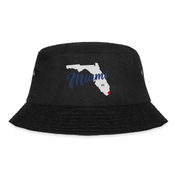Miami - Florida - USA - United States of America - Bucket Hat - Schwarz - Vorne - Lela (165cm)