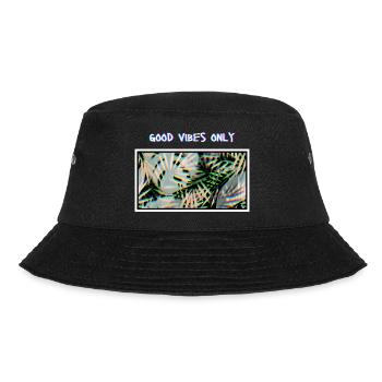 Good Vibes - Bucket Hat - Schwarz - Vorne - Lela (165cm)