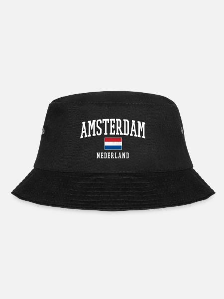 Conception du drapeau Amsterdam NL - Bob - noir
