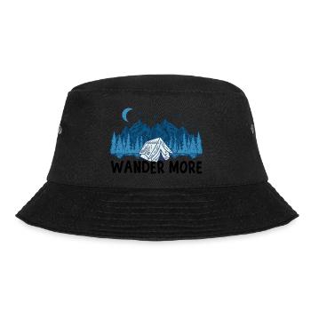 Hiking Camping Camping Outdoor Hiking Tour Hikers - Bucket Hat - black - Front - Lela (165cm)