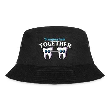 Zahnarzthelfer Zahnarzthelferin Zahnarzt Zahn - Bucket Hat - Schwarz - Vorne - Lela (165cm)