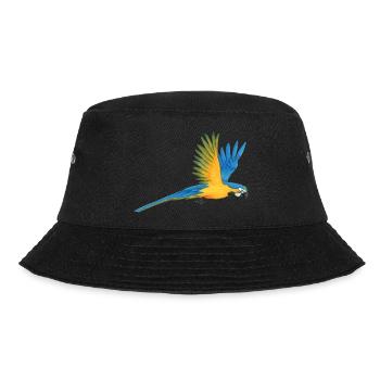 Macaw Parrot - Bucket Hat - black - Front - Lela (165cm)