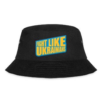 fight like ukrainians quote - Bucket Hat - black - Front - Lela (165cm)