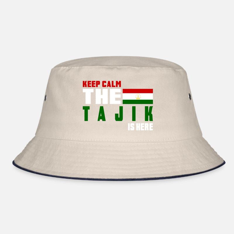 Keep Calm Tajikistan flag design Bucket Hat