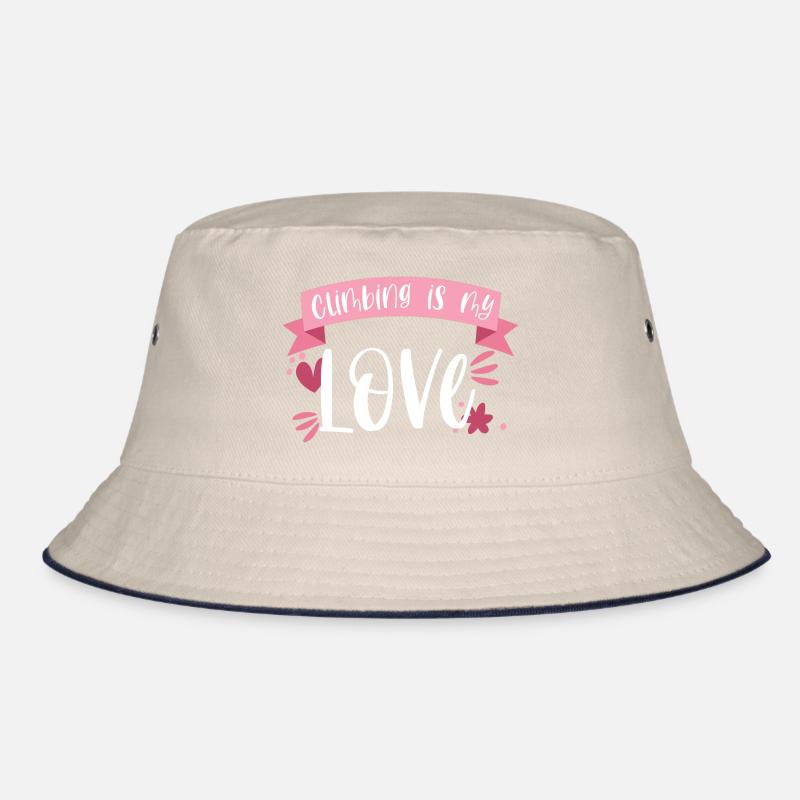 Klettern Bergsteigen Berge Liebe Geschenk Bucket Hat