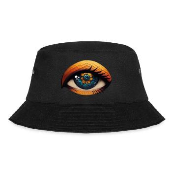 Flower Eye - Bucket Hat - Schwarz - Vorne - Lela (165cm)