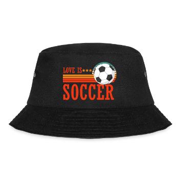 Love is Soccer Fan Sport Passion Coupe du Monde - Bob - noir - Devant - Lela (165cm)