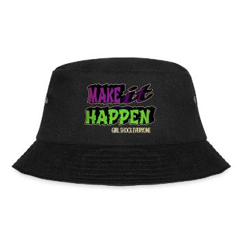 blackhistory sayings antiracism funny sayings - Bucket Hat - Schwarz - Vorne - Lela (165cm)