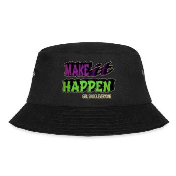 blackhistory sayings antiracism funny sayings - Bucket Hat - Schwarz - Vorne - Lela (165cm)