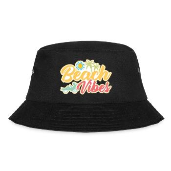 Beach Holiday Sea Summer Vibes - Bucket Hat - black - Front - Lela (165cm)