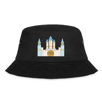 Prinzenburg blau, weiß und gold - Bucket Hat - Schwarz - Vorne - Lela (165cm)