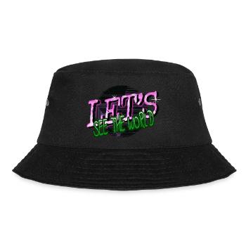 present far away countries jokes statement - Bucket Hat - Schwarz - Vorne - Lela (165cm)