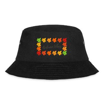 Autumn Vibes Leaves - Bucket Hat - Schwarz - Vorne - Lela (165cm)