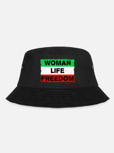 Woman, Life, Freedom | For the women in Iran - Bucket Hat - Schwarz