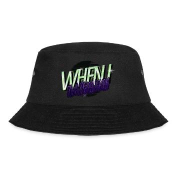 basketball bday funny sayings barbells happy - Bucket Hat - black - Front - Lela (165cm)