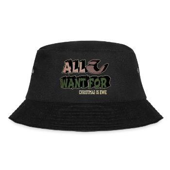 funny present fairy tail couples dinosaurs - Bucket Hat - Schwarz - Vorne - Lela (165cm)