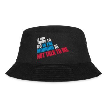 not talk to me - Bucket Hat - black - Front - Lela (165cm)
