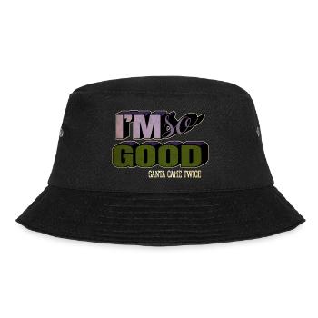 happy funny gym humor christmas present awesome - Bucket Hat - Schwarz - Vorne - Lela (165cm)