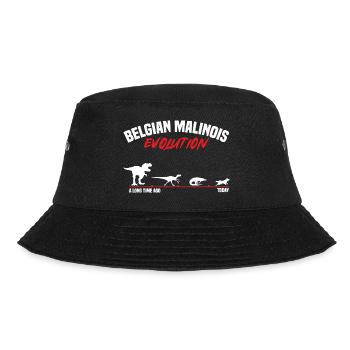 Malinois Belgischer Schäferhund Mechelaar Hund - Bucket Hat - Schwarz - Vorne - Lela (165cm)