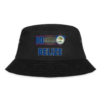 Belize Fußball Mannschaft - Bucket Hat - Schwarz - Vorne - Lela (165cm)