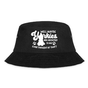 Yorkshire Terrier Yorkie Dog Gift - Bucket Hat - black - Front - Lela (165cm)