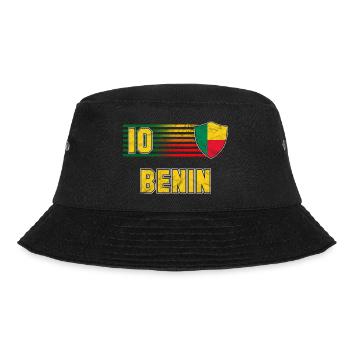 Benin Fußball Mannschaft - Bucket Hat - Schwarz - Vorne - Lela (165cm)